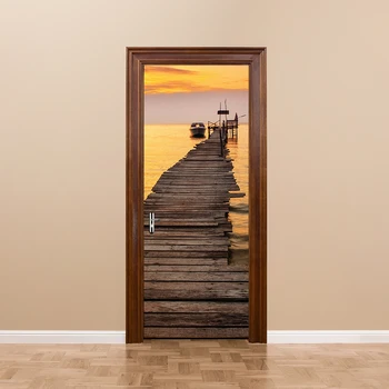 Sea View Mural Seaside Pier Sunset Scenery DIY Door Styling Stickers Home Living Room Wall Decoration Door Vinyl Wallpaper
Sea View Mural Seaside Pier Sunset Scenery DIY Door Styling Stickers Home Living Room Wall Decoration Door Vinyl Wallpaper