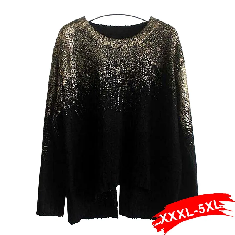 Plus Size Golden Knitted Pullover Back Split Loose Oversized Sweaters Women Jumpers Autumn Sweater Mujer European Long Sleeve
Plus Size Golden Knitted Pullover Back Split Loose Oversized Sweaters Women Jumpers Autumn Sweater Mujer European Long Sleeve