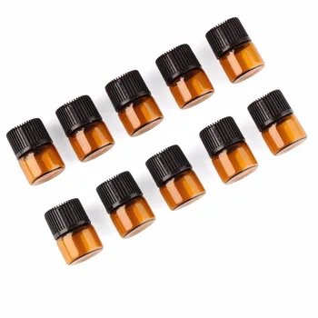 100pcs 1ml Amber Glass Essential Oil Mini Bottle with Cap Empty Sample Vial Cosmetic Container
100pcs 1ml Amber Glass Essential Oil Mini Bottle with Cap Empty Sample Vial Cosmetic Container