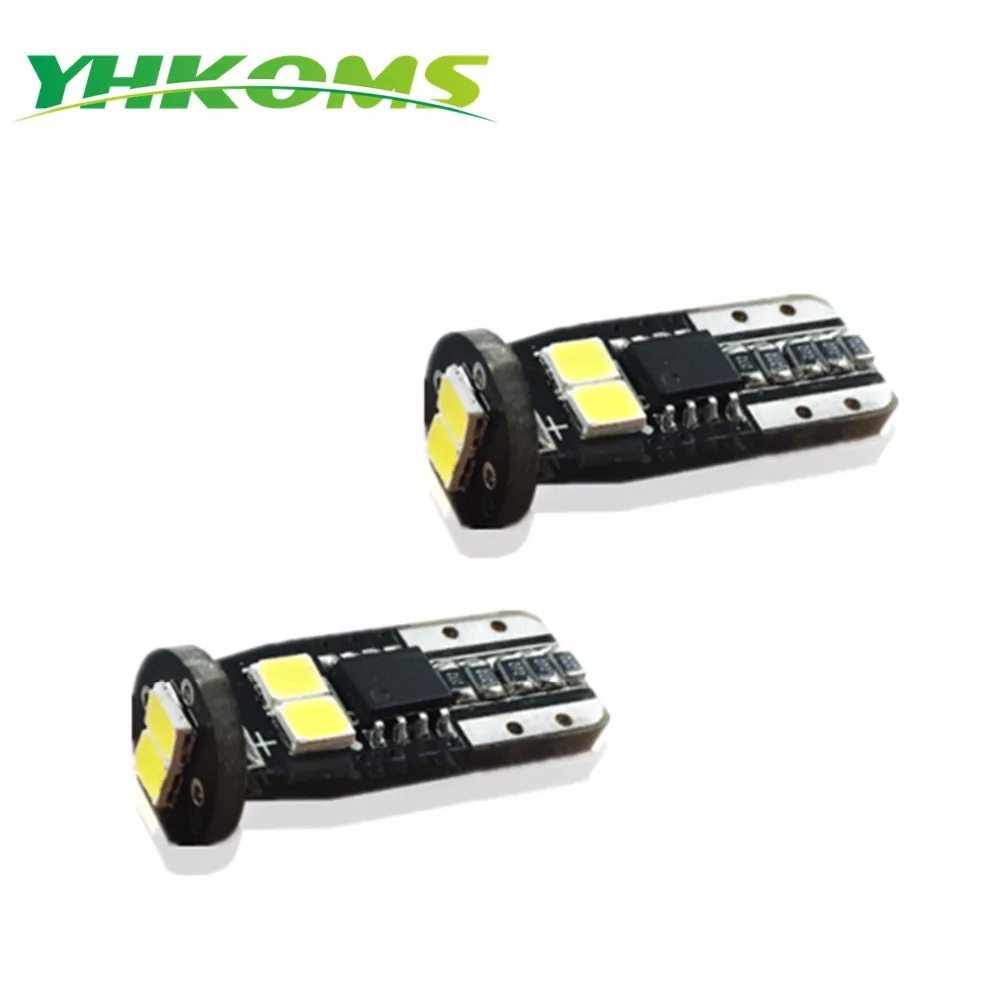 YHKOMS 2 PCS T10 LED Bulb W5W 6SMD 2835 Car Reverse Bulbs Fog DRL Lamp 168 192 Clearance Light License Plate 12V | Автомобили и