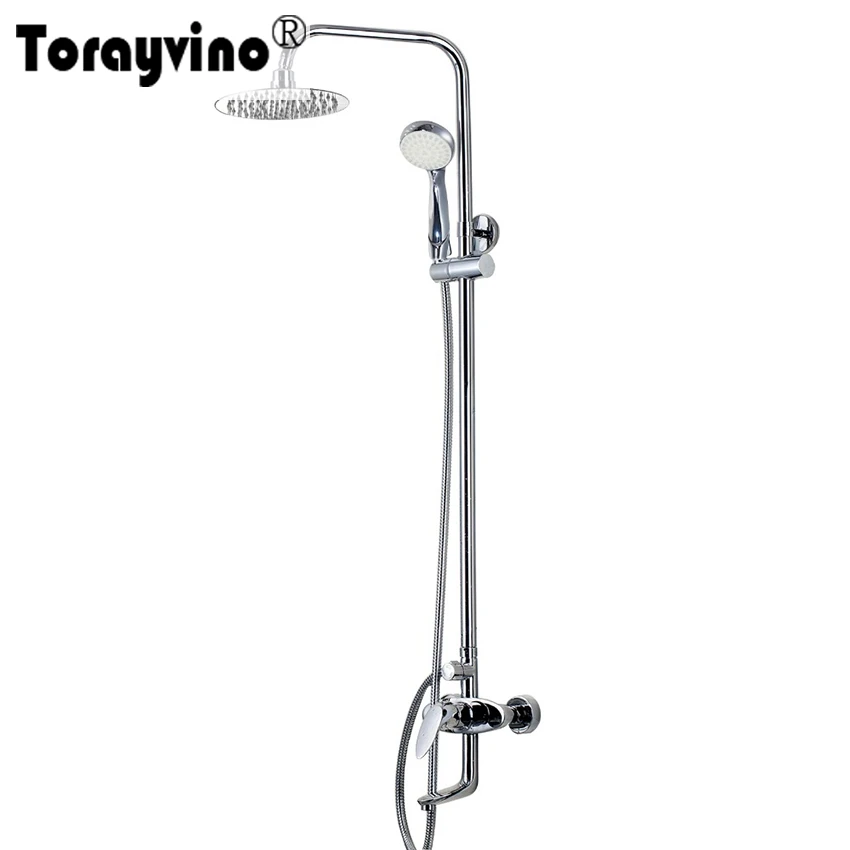 Torayvino Bathroom LED Polished Chrome Waterfall Rain Shower Faucet & Hand Shower Wall Mounted Bathroom Faucet And Shower Set
Torayvino Bathroom LED Polished Chrome Waterfall Rain Shower Faucet & Hand Shower Wall Mounted Bathroom Faucet And Shower Set