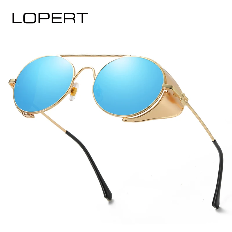 LOPERT Vintage Personality fashion Steampunk Sunglasses Men Women Brand Designer Glasses Gothic Coating Mirrored Sun Glasses
LOPERT Vintage Personality fashion Steampunk Sunglasses Men Women Brand Designer Glasses Gothic Coating Mirrored Sun Glasses
