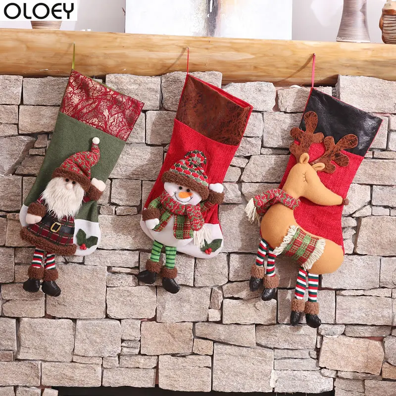 Christmas socks gift bag gift bag Christmas tree ornaments Santa Claus snowman elk wishing bag
Christmas socks gift bag gift bag Christmas tree ornaments Santa Claus snowman elk wishing bag