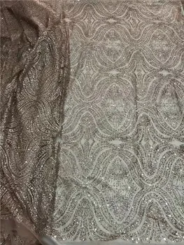 Hot sale rose gold with glitter French lace fabric fashion net lace fabric with glitter for lady dress UN85(5yards/pc)
Hot sale rose gold with glitter French lace fabric fashion net lace fabric with glitter for lady dress UN85(5yards/pc)