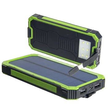 Portable Solar Power Bank Dual USB Power Bank 8000mAh waterproof powerbank bateria external Portable Solar Panel with LED light
Portable Solar Power Bank Dual USB Power Bank 8000mAh waterproof powerbank bateria external Portable Solar Panel with LED light