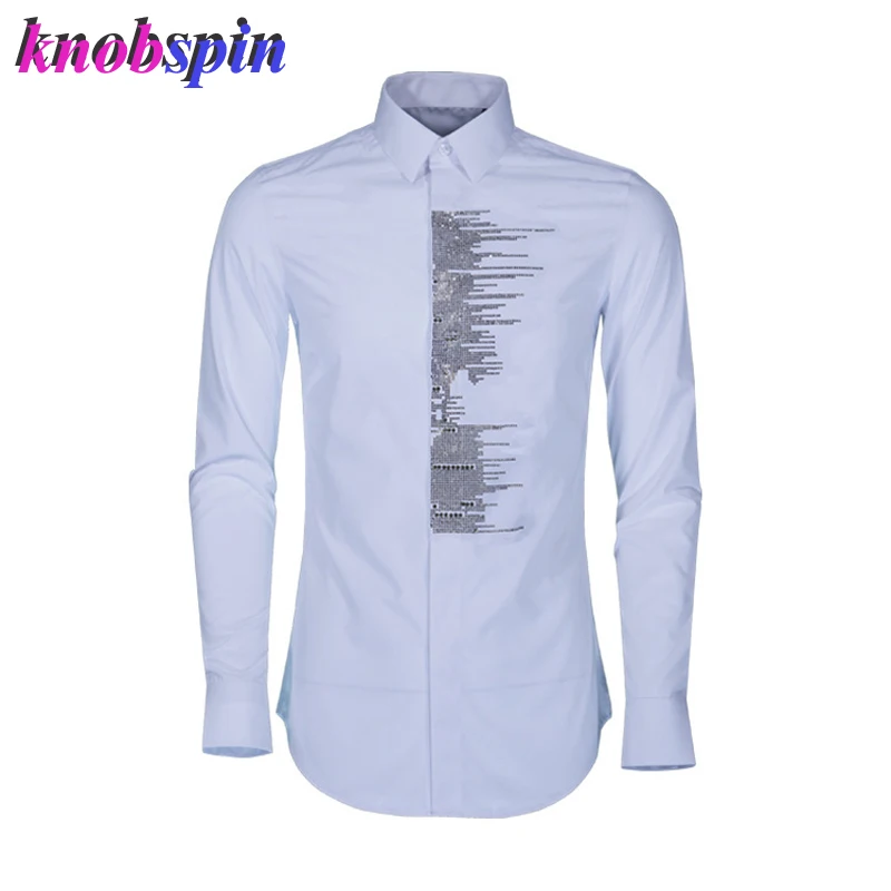 Brand Shirt men 2019 New Slim fashion Printed Chemise homme High quality Anti-Wrinkle 80% Cotton SHIRTS with Gold color Crystal
Brand Shirt men 2019 New Slim fashion Printed Chemise homme High quality Anti-Wrinkle 80% Cotton SHIRTS with Gold color Crystal