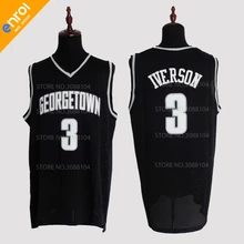 

Retro Cheap Allen Iverson Jerseys 3# Georgetown University Hoyas Throwback High Quality Stitched Basketball Shirts Men 3 Colors