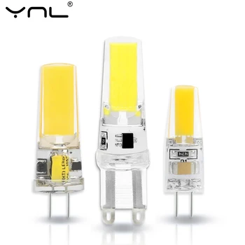 

G4 G9 E14 LED Lamp Bulb AC/DC Dimming 12V 220V 3W 6W COB G4 LED Light Bulb replace Halogen Spotlight Chandelier Lampada Bombilla