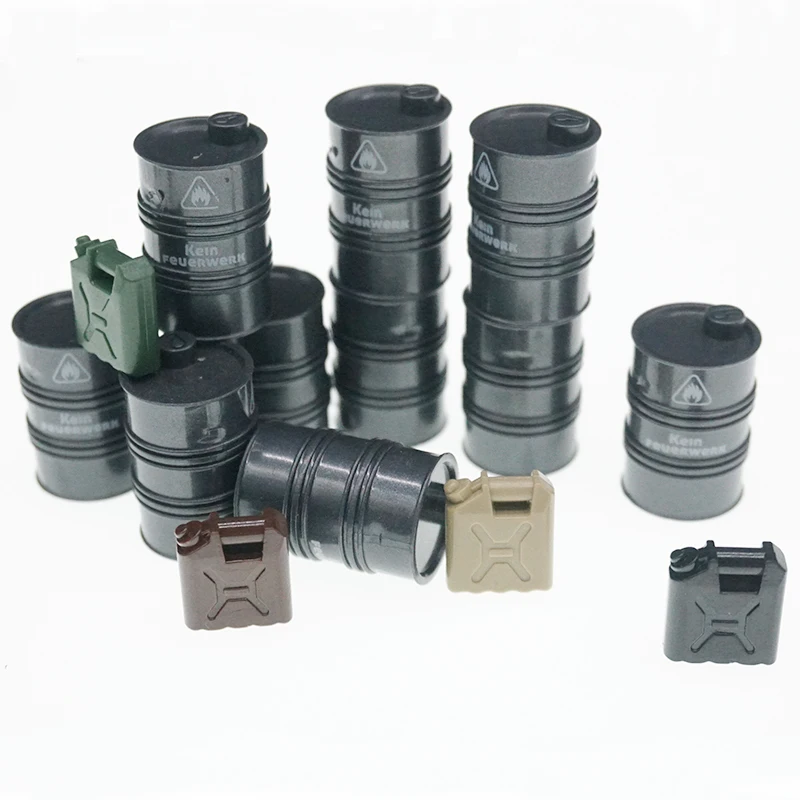 10 Pcs/Lot MOC Diy Military Oil Drums and Oil Pot Barrel Weapon Pack Building Blocks Accessories Brick Toys for Children B82
10 Pcs/Lot MOC Diy Military Oil Drums and Oil Pot Barrel Weapon Pack Building Blocks Accessories Brick Toys for Children B82