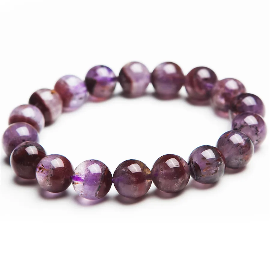 100% Natural Genuine Gems Stone Auralite 23 Purple Red Transparent 12mm Round Crystal Bead Charm Bracelet For Women
100% Natural Genuine Gems Stone Auralite 23 Purple Red Transparent 12mm Round Crystal Bead Charm Bracelet For Women