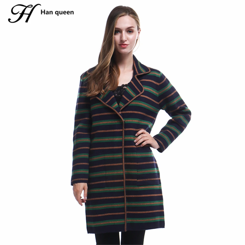 H Han Queen Winter Cardigan For Women Long Thicker Warm Soft Stripe Cardigans Casual Long Sleeve Oversized Knitted Sweater Coat
H Han Queen Winter Cardigan For Women Long Thicker Warm Soft Stripe Cardigans Casual Long Sleeve Oversized Knitted Sweater Coat