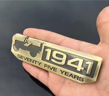 1Pcs 1941 Seventy Five Years Car Both Side Trunk Lid Sticker Badge For Jeep Wrangler Willys 75th Emblem
1Pcs 1941 Seventy Five Years Car Both Side Trunk Lid Sticker Badge For Jeep Wrangler Willys 75th Emblem