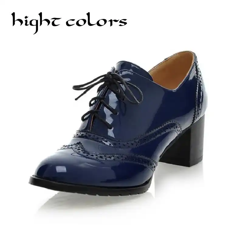 high heel oxford womens shoes