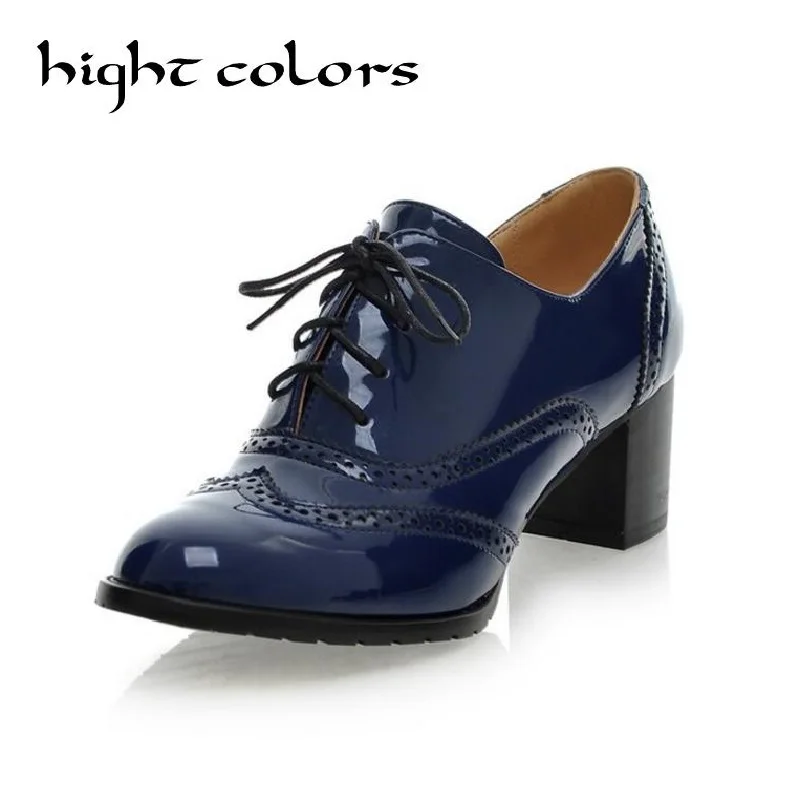 High Heels Oxford Shoes For Women Autumn Thick Heel Women Pumps Shoes Brogues Oxford Woman Casual Shoes British Style Lace Up
High Heels Oxford Shoes For Women Autumn Thick Heel Women Pumps Shoes Brogues Oxford Woman Casual Shoes British Style Lace Up