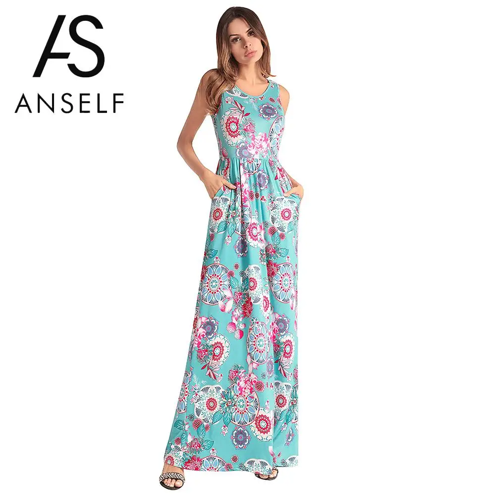 Anself Printed Long Maxi Dress 2019 Summer Boho Beach Tunic Dress Vintage Sundress Evening Party Dress Vestidos Mujer Plus Size
Anself Printed Long Maxi Dress 2019 Summer Boho Beach Tunic Dress Vintage Sundress Evening Party Dress Vestidos Mujer Plus Size