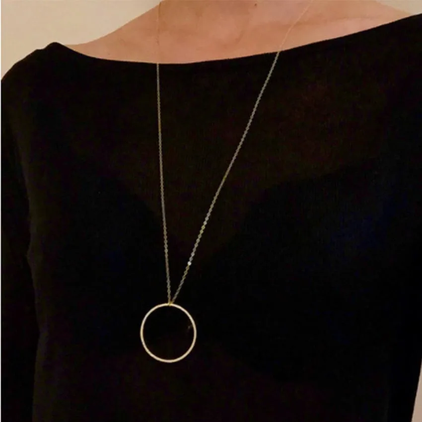 Bohemia style simple design chain necklace summer beach Statement necklace Circle pendant Long necklace jewelry wholesale
Bohemia style simple design chain necklace summer beach Statement necklace Circle pendant Long necklace jewelry wholesale