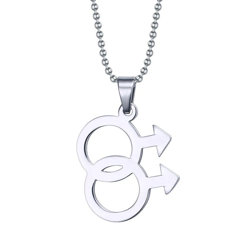 Stainless Steel Lesbian Pride Double Female Symbol LGBT Pendants & Necklaces Women Men 60cm Long One Direction Choker Jewelry
Stainless Steel Lesbian Pride Double Female Symbol LGBT Pendants & Necklaces Women Men 60cm Long One Direction Choker Jewelry