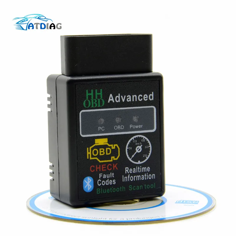 

ELM327 HH OBD Blueto Bluetooth OBD2 OBDII CAN BUS Check Engine Car Auto Diagnostic Scanner Tool Interface Adapter For Android PC