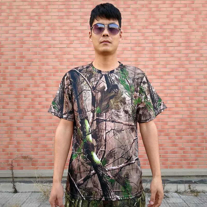 Men's Summer Camouflage Army T-Shirt Quick-dry Bionic Breathable Shirt Military Male T-Shirt Outdoor Hunting Shirt Camo T shirt
Men's Summer Camouflage Army T-Shirt Quick-dry Bionic Breathable Shirt Military Male T-Shirt Outdoor Hunting Shirt Camo T shirt