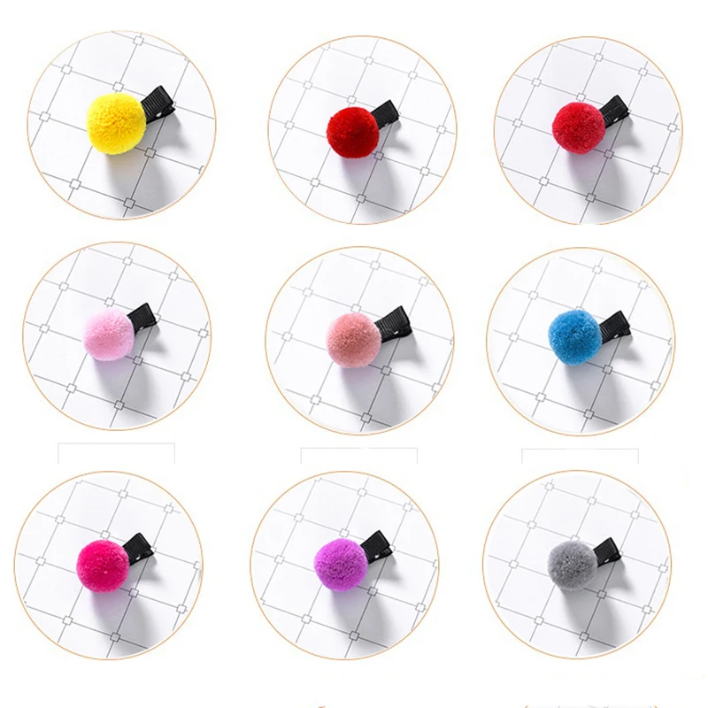 Approx 2.5cm Small Pom Hair Clips for Kids Hairpins with Black Ribbon Hair Accessories Pompom Ball Girls Hair Pins Headdress
Approx 2.5cm Small Pom Hair Clips for Kids Hairpins with Black Ribbon Hair Accessories Pompom Ball Girls Hair Pins Headdress