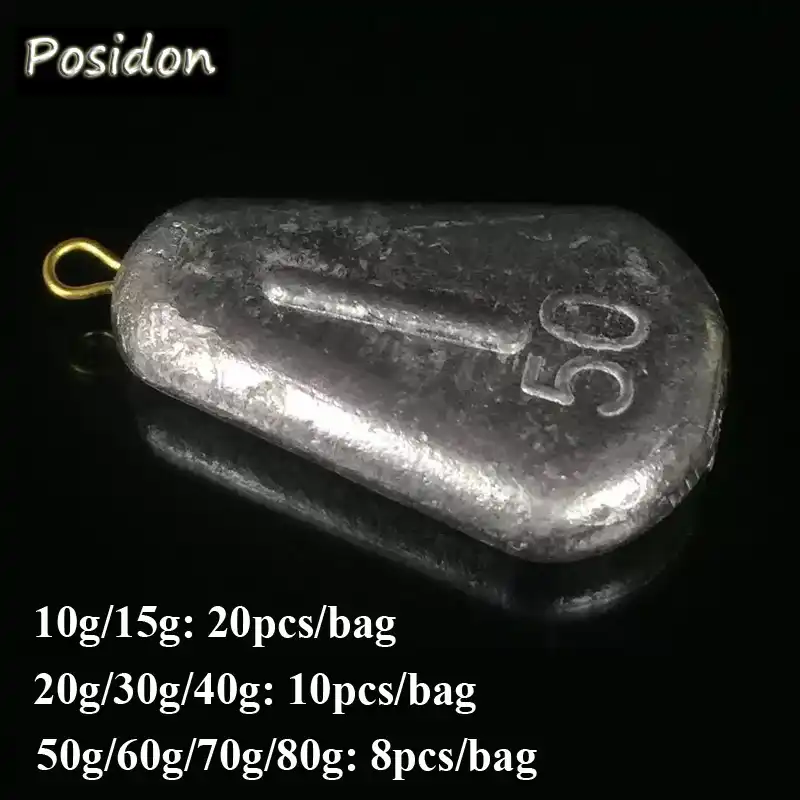 Posidon Duz Agir Olta Kursunu Platinler Kursun Agirliklari Su Damlaciklari Balikcilik Oval Bolunmus Atis Kursun Platinler Bakir Tel Ile Gooum