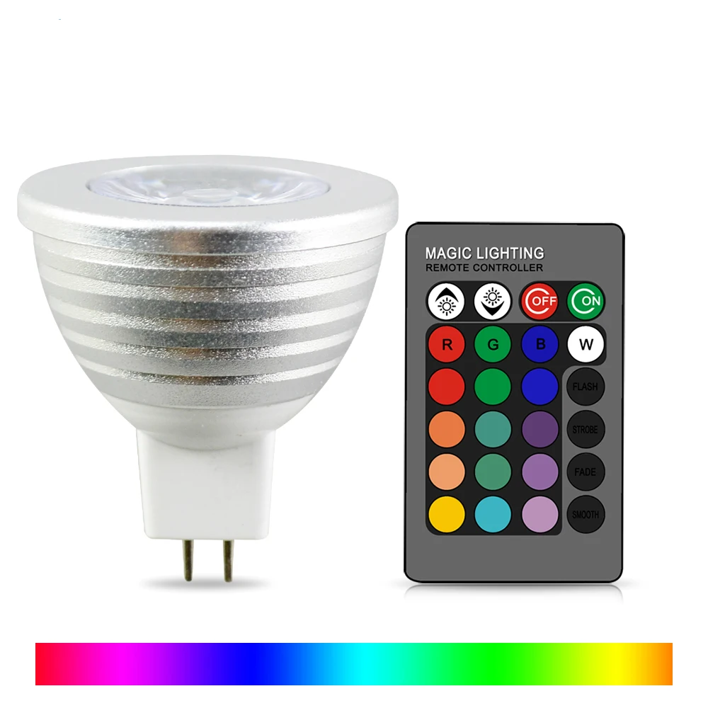 M16 Color Magic RGB LED Light Lamp DC 12V holiday Memory SpotLight 24key IR Remote Control Changing bulb Living roomMR16 16 room
M16 Color Magic RGB LED Light Lamp DC 12V holiday Memory SpotLight 24key IR Remote Control Changing bulb Living roomMR16 16 room