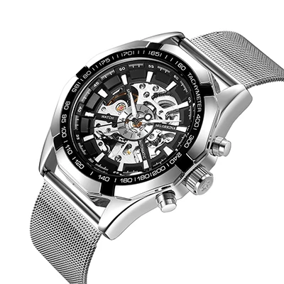 Top Luxury Brand MG ORKINA Watch Stainless Steel Mesh Band Automatic Mechanical Wristwatch Fashion Skeleton Watch Herren Uhren
Top Luxury Brand MG ORKINA Watch Stainless Steel Mesh Band Automatic Mechanical Wristwatch Fashion Skeleton Watch Herren Uhren