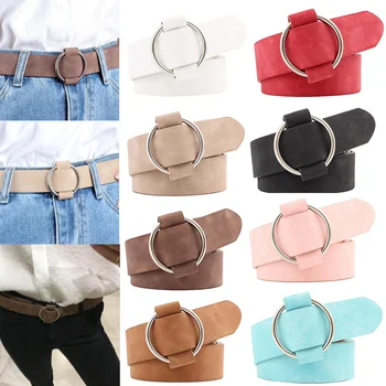 Fashion Women Vintage Metal Round Buckle Waist Belt Waistband Needle-free Circle Casual Ladies Belt
Fashion Women Vintage Metal Round Buckle Waist Belt Waistband Needle-free Circle Casual Ladies Belt