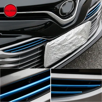 Set of 4pcs Car Grill Trim for Toyota Camry 2018 Stainless Steel Deluxe Car Front Face Grill Decoration Sticker Cover Black Blue
Set of 4pcs Car Grill Trim for Toyota Camry 2018 Stainless Steel Deluxe Car Front Face Grill Decoration Sticker Cover Black Blue