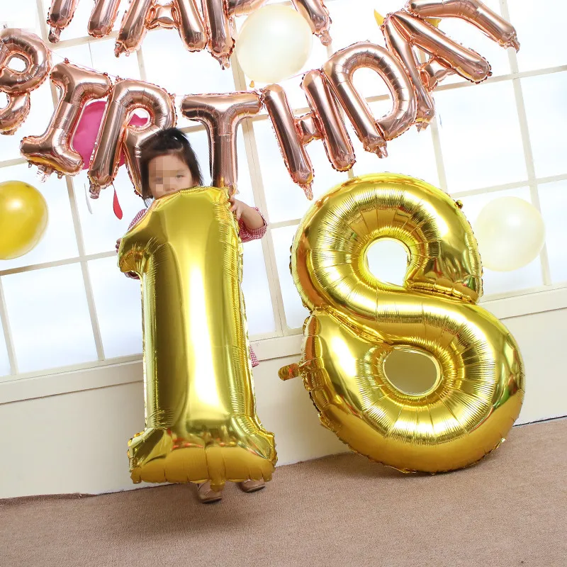 32 Inch Rose Gold Silver Number Balloon Figures Foil Float Air Inflatable Ball Birthday Party Wedding Decoration Kid Baby Shower
32 Inch Rose Gold Silver Number Balloon Figures Foil Float Air Inflatable Ball Birthday Party Wedding Decoration Kid Baby Shower
