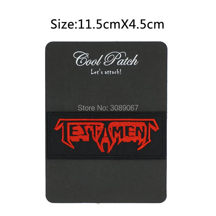 4.6" TESTAMENT Thrash Rockabilly Music Band LOGO Embroidered NEW IRON ON and SEW ON Patch Heavy Metal Custom design patch
4.6" TESTAMENT Thrash Rockabilly Music Band LOGO Embroidered NEW IRON ON and SEW ON Patch Heavy Metal Custom design patch