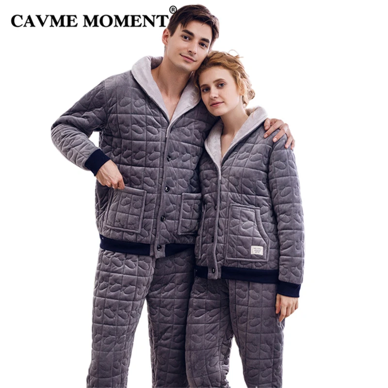 CAVME Winter Pajama Sets for Lovers Femme Homme Thicken Men's Women's Pajamas sets Nightwear Sleepwear Home Clothes
CAVME Winter Pajama Sets for Lovers Femme Homme Thicken Men's Women's Pajamas sets Nightwear Sleepwear Home Clothes