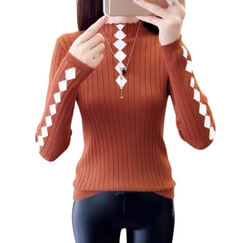 Sweaters for Women 2018 New Autumn Winter Turtleneck Pullover Sweaters Harajuku Bottoming Jumper Long Sleeve Slim Knitted Tops
Sweaters for Women 2018 New Autumn Winter Turtleneck Pullover Sweaters Harajuku Bottoming Jumper Long Sleeve Slim Knitted Tops