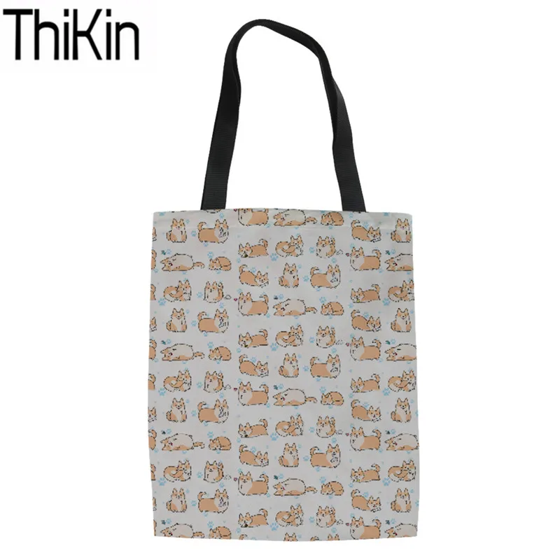 THIKIN Cute Corgi Printing Reusable Shopping Bags for Women Heavy Duty Shopper Grocery Bag Ladies Linen Tote Bags Girls Book Bag
THIKIN Cute Corgi Printing Reusable Shopping Bags for Women Heavy Duty Shopper Grocery Bag Ladies Linen Tote Bags Girls Book Bag
