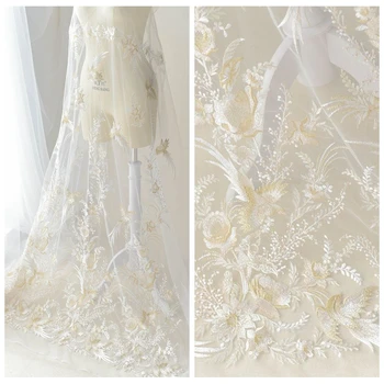 Bird language floral embroidery lace accessories wedding dress hand performance service diy fabric
Bird language floral embroidery lace accessories wedding dress hand performance service diy fabric