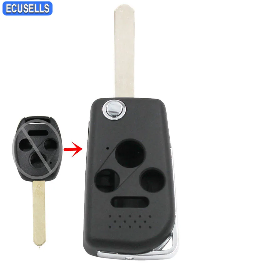 3+1/4 Button Flip Remote Key Shell Case Modified Folding Car Key Housing Cover for Honda Accord Civic CR-V Pilot Fit Uncut Blade
3+1/4 Button Flip Remote Key Shell Case Modified Folding Car Key Housing Cover for Honda Accord Civic CR-V Pilot Fit Uncut Blade