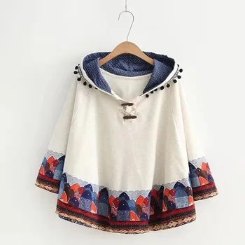 Japanese Mori Girl Harajuku Vintage Casual School Loose Knitted Cotton Fish Print Cape Jacket Autumn Hoodies Women Sweatshirts
Japanese Mori Girl Harajuku Vintage Casual School Loose Knitted Cotton Fish Print Cape Jacket Autumn Hoodies Women Sweatshirts