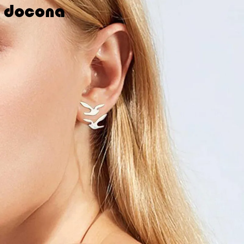 Docona Fashion Geometric Simple Birds Pendant Drop Earrings Gold Silver Bird Earring Pericing Earring Pendientes Oorbellen 6747
Docona Fashion Geometric Simple Birds Pendant Drop Earrings Gold Silver Bird Earring Pericing Earring Pendientes Oorbellen 6747