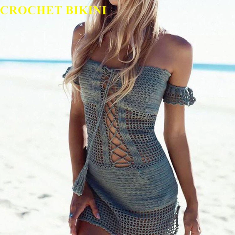 CROCHET BIKINI Hollow Out Set Knitted Cotton Handmade Sexy Swimsuit Summer Swimwear Bandage Beachwear European Bathing suit
CROCHET BIKINI Hollow Out Set Knitted Cotton Handmade Sexy Swimsuit Summer Swimwear Bandage Beachwear European Bathing suit