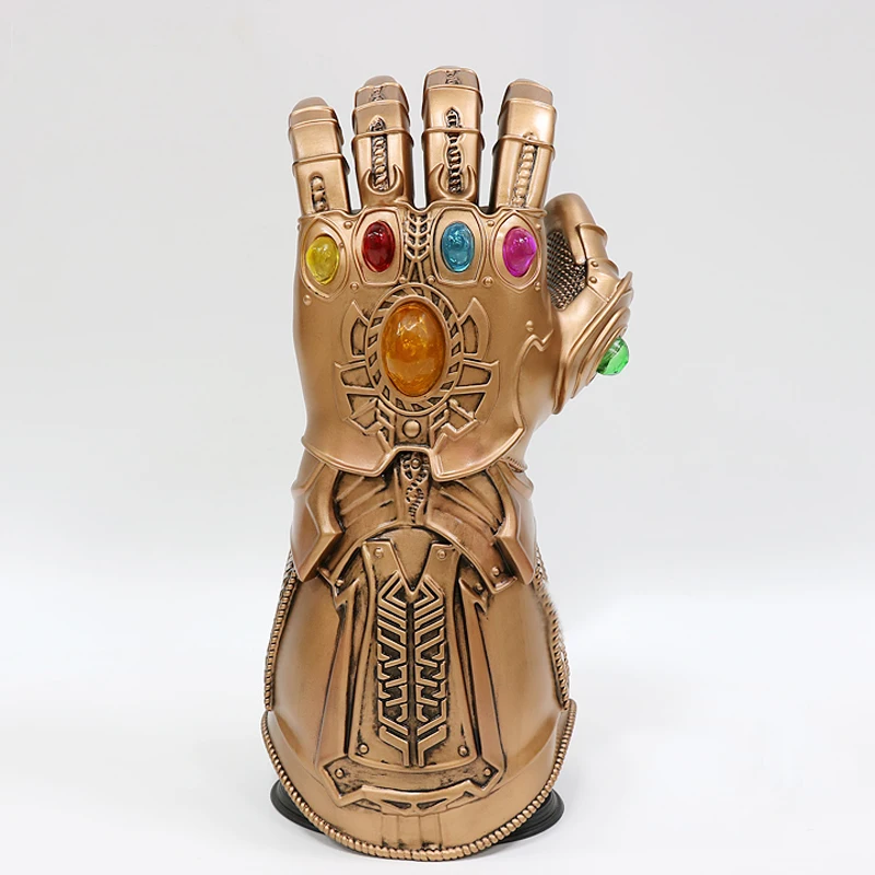 Мстители Бесконечность войны танос Infinitte Gauntlet Косплей Перчатки ПВХ фигурку