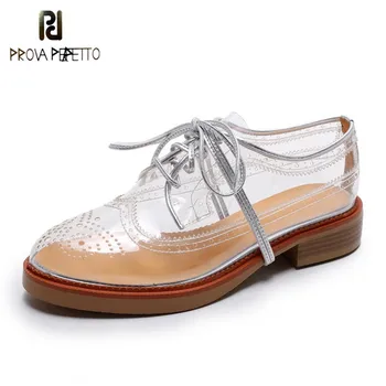 Prova Perfetto 2018 Dress Shoe Laces Transparent Flat Shoes Woman Hollow Out Breathable Summer Shoes Ladies Low Heels Women Shoe
Prova Perfetto 2018 Dress Shoe Laces Transparent Flat Shoes Woman Hollow Out Breathable Summer Shoes Ladies Low Heels Women Shoe