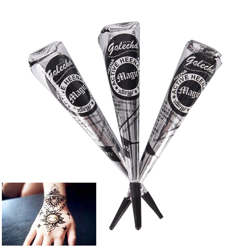 25g Black Henna Cones Indian Henna Tattoo Paste For Temporary Tattoo Body Art Sticker Mehndi Body Paint High Quality
25g Black Henna Cones Indian Henna Tattoo Paste For Temporary Tattoo Body Art Sticker Mehndi Body Paint High Quality