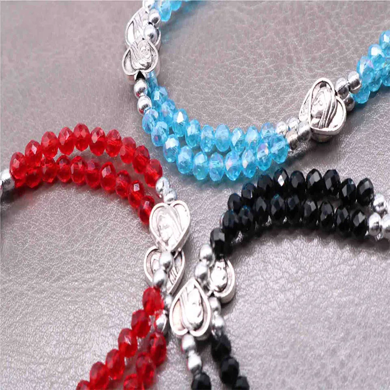 New Fashion Crystal Beads Beaded Holy Mary Mercy Rosary Bracelet. Cross Jesus Rose Bracelet. Picture Random
New Fashion Crystal Beads Beaded Holy Mary Mercy Rosary Bracelet. Cross Jesus Rose Bracelet. Picture Random