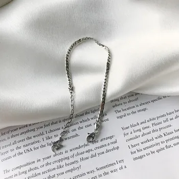 New sterling 925 silver flat chain bracelets silver fashion vintage wild letter bracelets for women 2018 charms fine jewelry
New sterling 925 silver flat chain bracelets silver fashion vintage wild letter bracelets for women 2018 charms fine jewelry