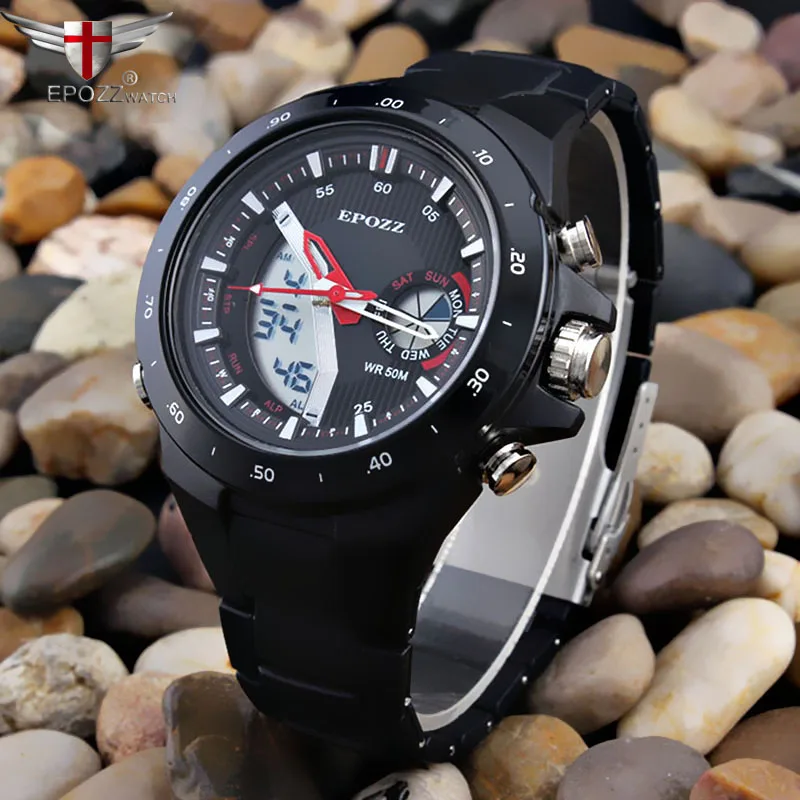 Fashion Brazil black watch men Dual Display 50m Waterproof Men's Wristwatches sport relogio masculino male clock hours
Fashion Brazil black watch men Dual Display 50m Waterproof Men's Wristwatches sport relogio masculino male clock hours