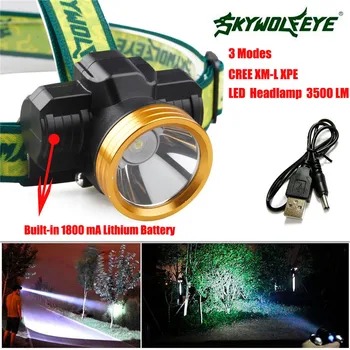 Super 3500LM CREE XPE LED Headlamp Headlight Head Light Lamp 1800mAh Rechargeable USB 170215
Super 3500LM CREE XPE LED Headlamp Headlight Head Light Lamp 1800mAh Rechargeable USB 170215