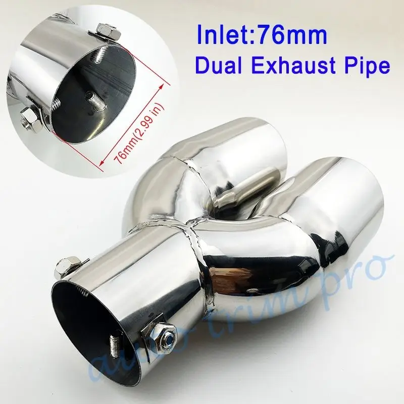 3" 76mm Diameter Universal Auto Tail Pipe Exhaust Muffler Rear Tailpipe Tip Cover Trim
3" 76mm Diameter Universal Auto Tail Pipe Exhaust Muffler Rear Tailpipe Tip Cover Trim