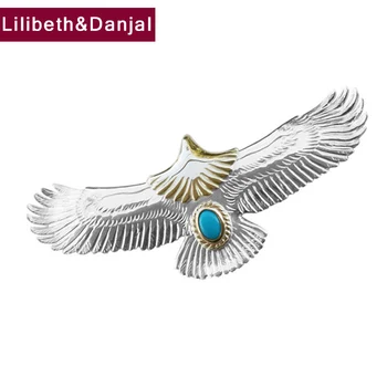 2020 Couple Pendant 100% 925 Sterling Silver Jewelry Men Women Feather Flying eagle fashion natural stone Necklace Pendant P127
2020 Couple Pendant 100% 925 Sterling Silver Jewelry Men Women Feather Flying eagle fashion natural stone Necklace Pendant P127