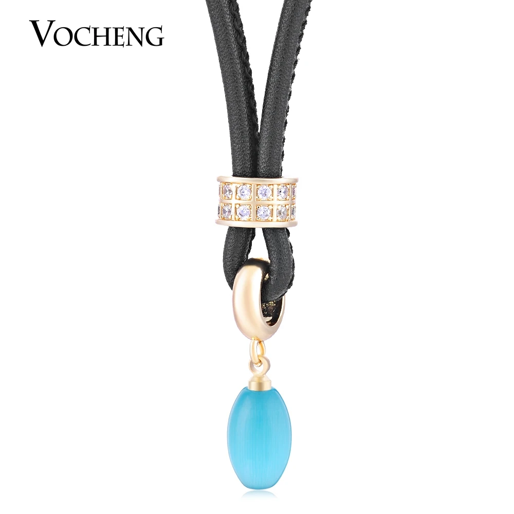 10pcs/lot Vocheng Endless Charms Gold Plated Interchangeable Black PU Leather Zircon 11 Colors Stone Pendant Necklace VC-133*10
10pcs/lot Vocheng Endless Charms Gold Plated Interchangeable Black PU Leather Zircon 11 Colors Stone Pendant Necklace VC-133*10