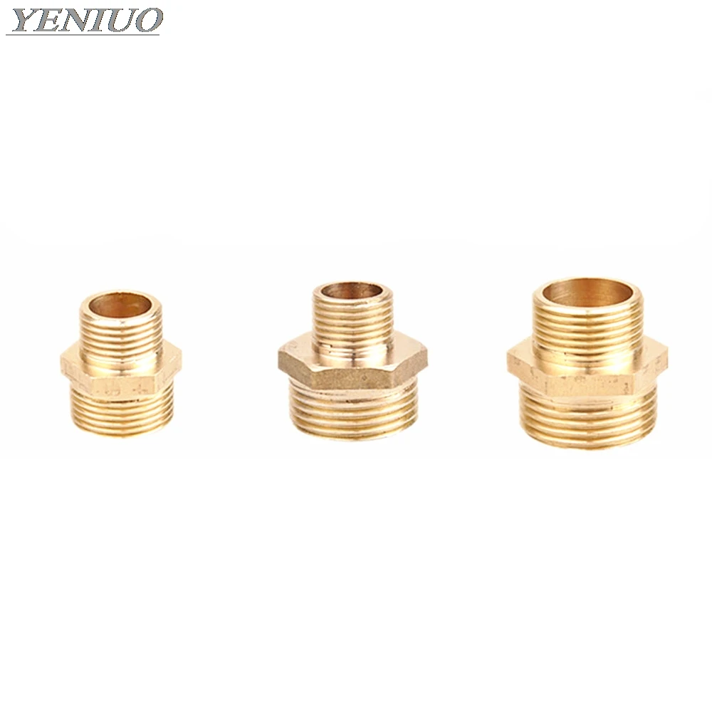 

Brass Tube Pneumatic Fitting 1/8" 1/4" 3/8" 1/2" 3/4" 1" BSP Male X Male Change Hex Nipple Pipe Connector Adapter Coupler